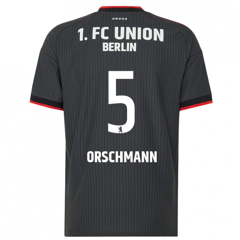 Danxen Mænd Katja Orschmann #5 Sort Hvid Rød Udebane Spillertrøjer 2026/27 Trøje T-Shirt
