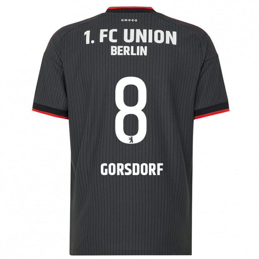 Danxen Mænd Lisa Görsdorf #8 Sort Hvid Rød Udebane Spillertrøjer 2026/27 Trøje T-Shirt