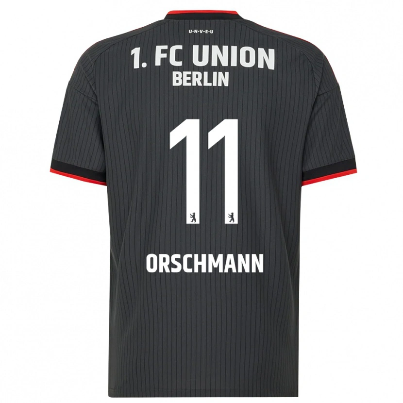 Danxen Mænd Dina Orschmann #11 Sort Hvid Rød Udebane Spillertrøjer 2026/27 Trøje T-Shirt