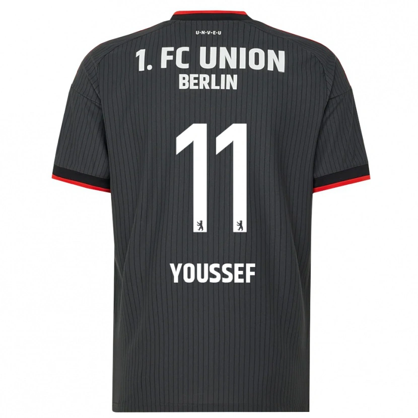 Danxen Mænd Nour Youssef #11 Sort Hvid Rød Udebane Spillertrøjer 2026/27 Trøje T-Shirt