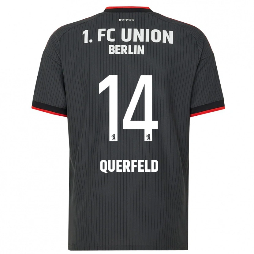 Danxen Mænd Leopold Querfeld #14 Sort Hvid Rød Udebane Spillertrøjer 2026/27 Trøje T-Shirt