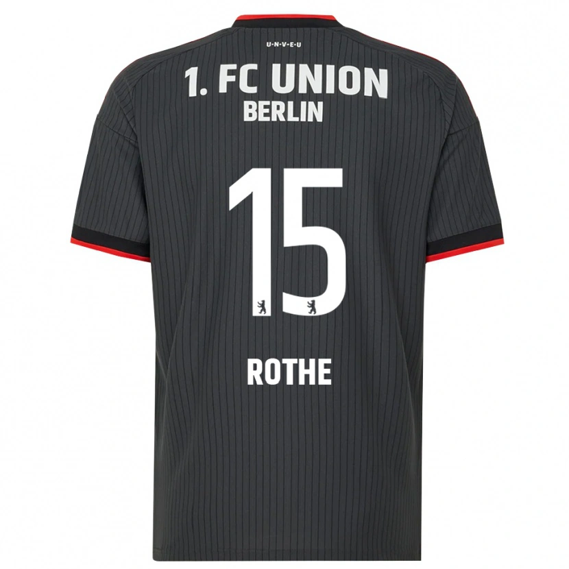 Danxen Mænd Tom Rothe #15 Sort Hvid Rød Udebane Spillertrøjer 2026/27 Trøje T-Shirt