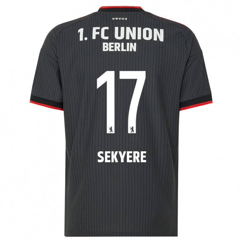 Danxen Mænd Anderson Sekyere #17 Sort Hvid Rød Udebane Spillertrøjer 2026/27 Trøje T-Shirt