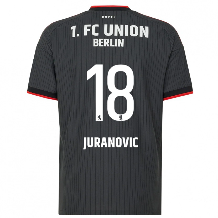 Danxen Mænd Josip Juranovic #18 Sort Hvid Rød Udebane Spillertrøjer 2026/27 Trøje T-Shirt