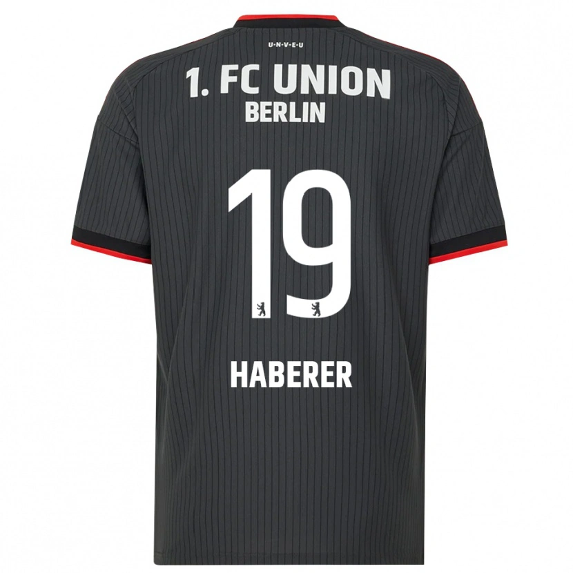 Danxen Mænd Janik Haberer #19 Sort Hvid Rød Udebane Spillertrøjer 2026/27 Trøje T-Shirt
