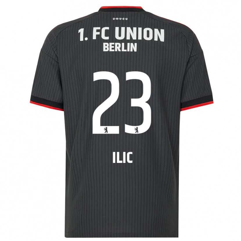 Danxen Mænd Andrej Ilic #23 Sort Hvid Rød Udebane Spillertrøjer 2026/27 Trøje T-Shirt