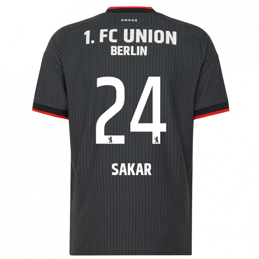 Danxen Mænd Fatma Sakar #24 Sort Hvid Rød Udebane Spillertrøjer 2026/27 Trøje T-Shirt