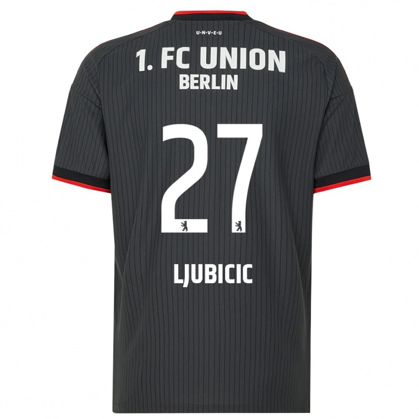 Danxen Mænd Marin Ljubicic #27 Sort Hvid Rød Udebane Spillertrøjer 2026/27 Trøje T-Shirt