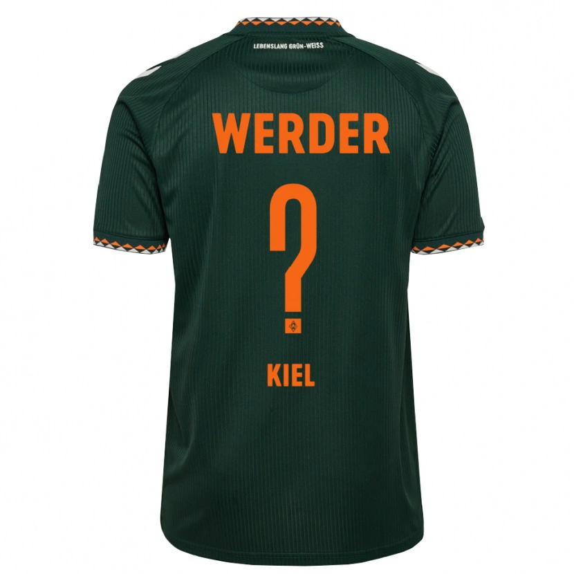 Danxen Mænd Bennet Kiel #0 Mørkegrøn Orange Hvid Udebane Spillertrøjer 2026/27 Trøje T-Shirt
