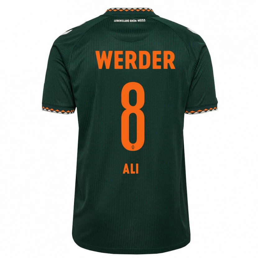 Danxen Mænd Rumat Ali #8 Mørkegrøn Orange Hvid Udebane Spillertrøjer 2026/27 Trøje T-Shirt