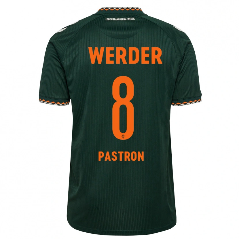 Danxen Mænd Tommy Pastron #8 Mørkegrøn Orange Hvid Udebane Spillertrøjer 2026/27 Trøje T-Shirt