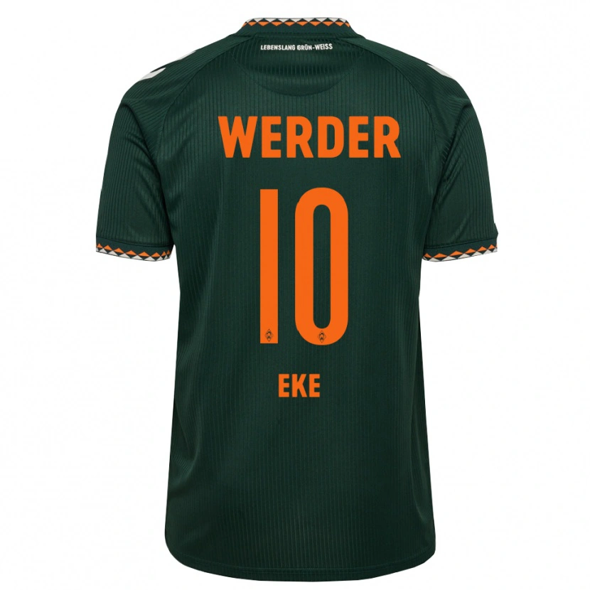 Danxen Mænd Mohamed Eke #10 Mørkegrøn Orange Hvid Udebane Spillertrøjer 2026/27 Trøje T-Shirt