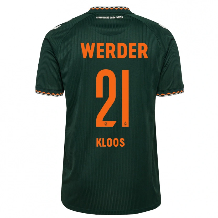 Danxen Mænd Arthur Kloos #21 Mørkegrøn Orange Hvid Udebane Spillertrøjer 2026/27 Trøje T-Shirt