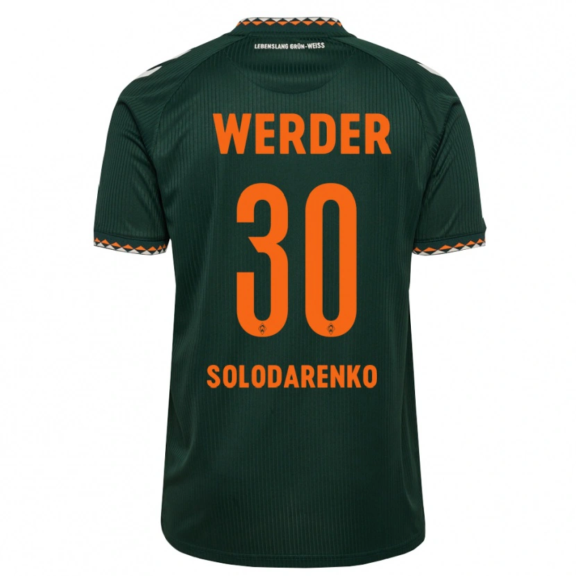 Danxen Mænd Timofiy Solodarenko #30 Mørkegrøn Orange Hvid Udebane Spillertrøjer 2026/27 Trøje T-Shirt