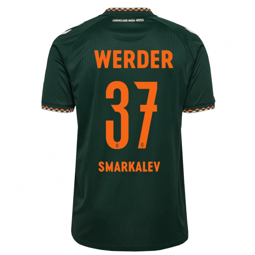 Danxen Mænd Stefan Smarkalev #37 Mørkegrøn Orange Hvid Udebane Spillertrøjer 2026/27 Trøje T-Shirt