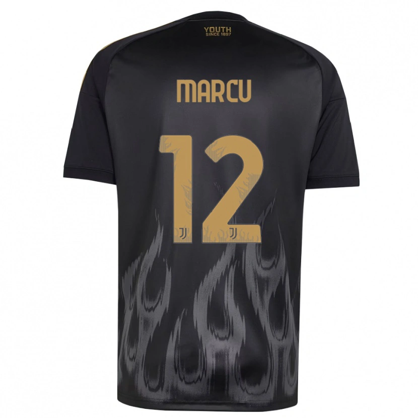 Danxen Mænd Alessio Marcu #12 Sort Brun Tredje Sæt Spillertrøjer 2026/27 Trøje T-Shirt