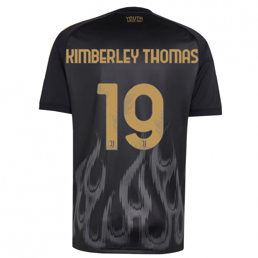 Danxen Mænd Lindsey Kimberley Thomas #19 Sort Brun Tredje Sæt Spillertrøjer 2026/27 Trøje T-Shirt