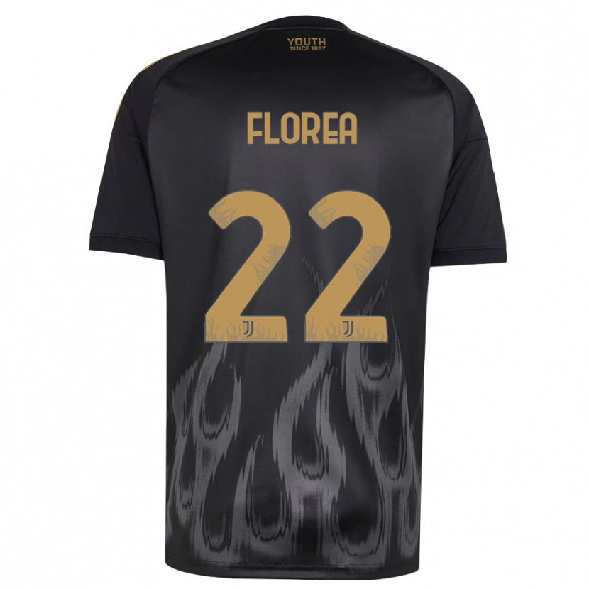 Danxen Mænd Andrei Florea #22 Sort Brun Tredje Sæt Spillertrøjer 2026/27 Trøje T-Shirt