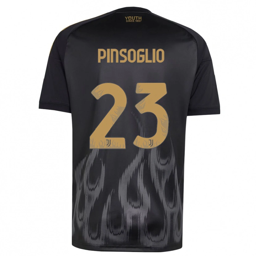 Danxen Mænd Carlo Pinsoglio #23 Sort Brun Tredje Sæt Spillertrøjer 2026/27 Trøje T-Shirt