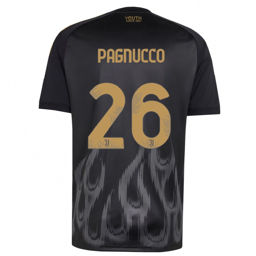 Danxen Mænd Filippo Pagnucco #26 Sort Brun Tredje Sæt Spillertrøjer 2026/27 Trøje T-Shirt