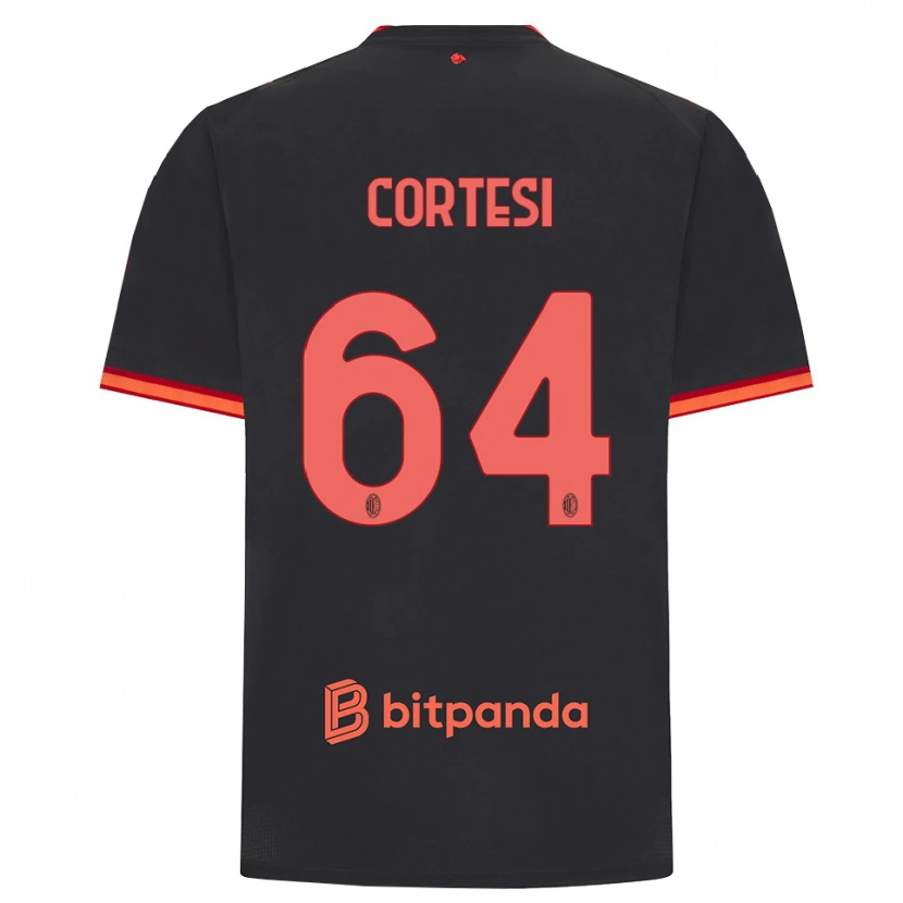 Danxen Mænd Selena Cortesi #64 Sort Rød Tredje Sæt Spillertrøjer 2026/27 Trøje T-Shirt