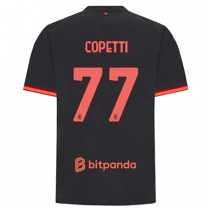 Danxen Mænd Matilde Copetti #77 Sort Rød Tredje Sæt Spillertrøjer 2026/27 Trøje T-Shirt