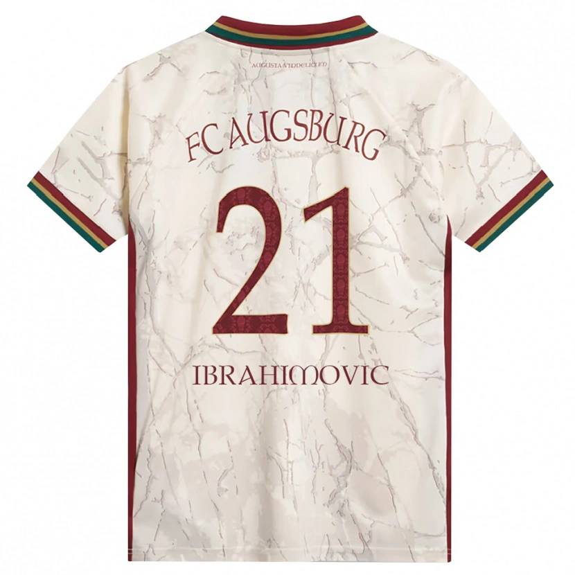 Danxen Mænd Arijon Ibrahimovic #21 Grøn Ris Hvid Bordeaux Hjemmebane Spillertrøjer 2026/27 Trøje T-Shirt