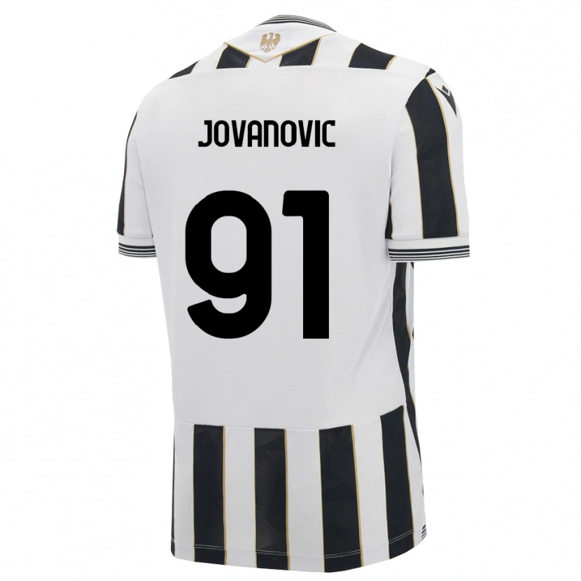 Danxen Mænd Lazar Jovanovic #91 Sort Hvid Pink Hjemmebane Spillertrøjer 2026/27 Trøje T-Shirt