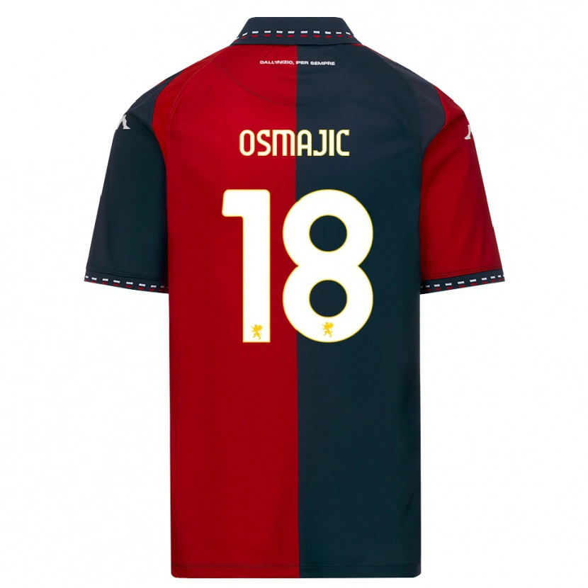 Danxen Mænd Milutin Osmajic #18 Rød Sort Hvid Hjemmebane Spillertrøjer 2026/27 Trøje T-Shirt