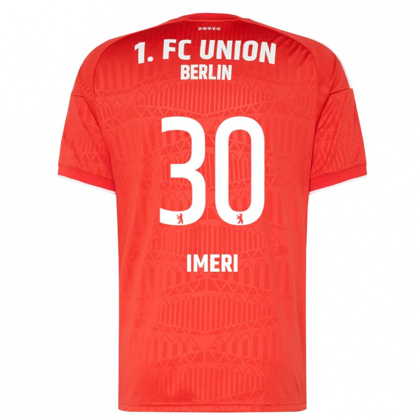 Danxen Mænd Kastriot Imeri #30 Rød Hvid Hjemmebane Spillertrøjer 2026/27 Trøje T-Shirt