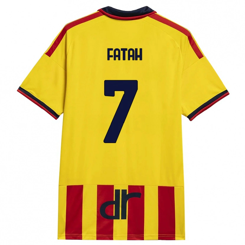 Danxen Kvinder Amar Fatah #7 Gul Rød Hjemmebane Spillertrøjer 2026/27 Trøje T-Shirt