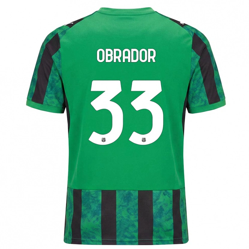 Danxen Kvinder Rafa Obrador #33 Grøn Sort Hvid Hjemmebane Spillertrøjer 2026/27 Trøje T-Shirt