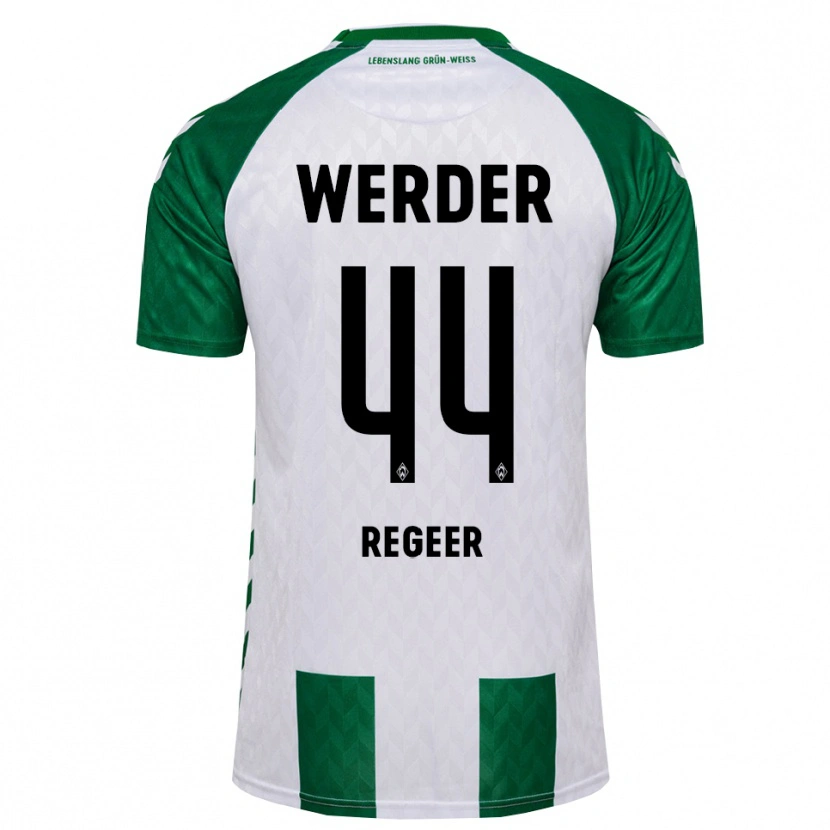 Danxen Kvinder Youri Regeer #44 Grøn Hvid Hjemmebane Spillertrøjer 2026/27 Trøje T-Shirt
