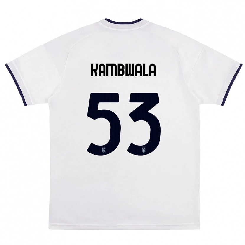 Danxen Kvinder Willy Kambwala #53 Hvid Rød Kongelig Blå Udebane Spillertrøjer 2026/27 Trøje T-Shirt