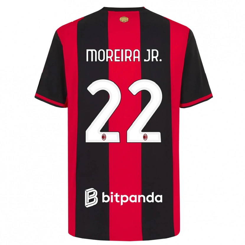 Danxen Kvinder Diego Moreira #22 Rød Sort Hvid Hjemmebane Spillertrøjer 2026/27 Trøje T-Shirt