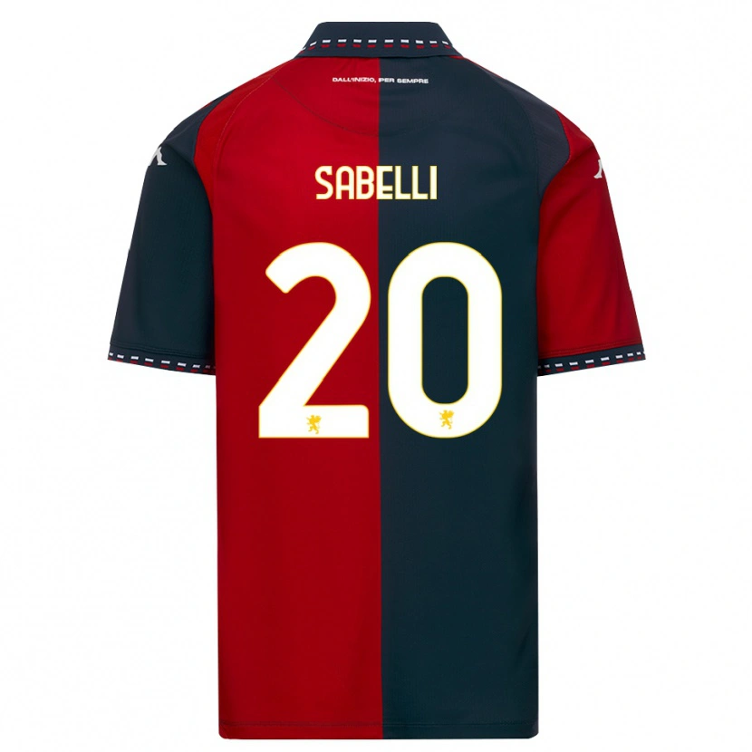 Danxen Kvinder Stefano Sabelli #20 Rød Sort Hvid Hjemmebane Spillertrøjer 2026/27 Trøje T-Shirt