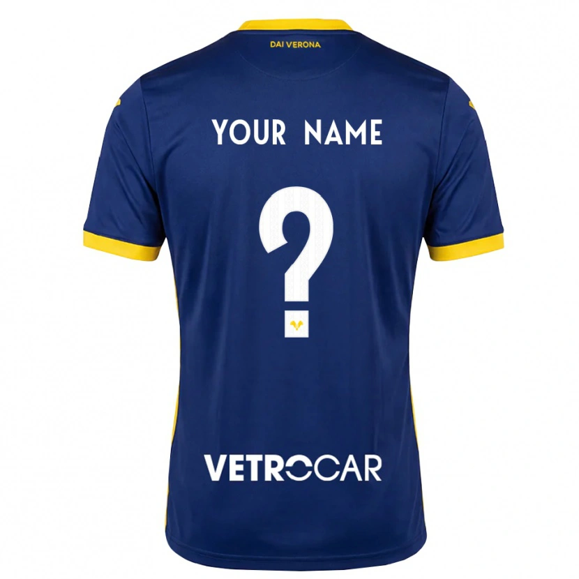 Danxen Kvinder Dit Navn #0 Kongelig Blå Gul Hvid Hjemmebane Spillertrøjer 2026/27 Trøje T-Shirt