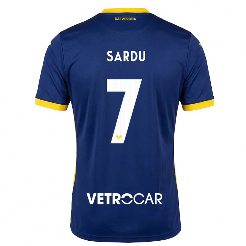 Danxen Kvinder Rosella Sardu #7 Kongelig Blå Gul Hvid Hjemmebane Spillertrøjer 2026/27 Trøje T-Shirt