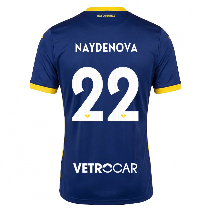 Danxen Kvinder Ivana Naydenova #22 Kongelig Blå Gul Hvid Hjemmebane Spillertrøjer 2026/27 Trøje T-Shirt