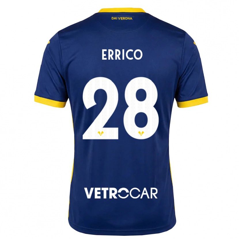 Danxen Kvinder Emma Raffaella Errico #28 Kongelig Blå Gul Hvid Hjemmebane Spillertrøjer 2026/27 Trøje T-Shirt