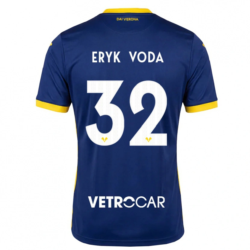 Danxen Kvinder Andrei Eryk Voda #32 Kongelig Blå Gul Hvid Hjemmebane Spillertrøjer 2026/27 Trøje T-Shirt