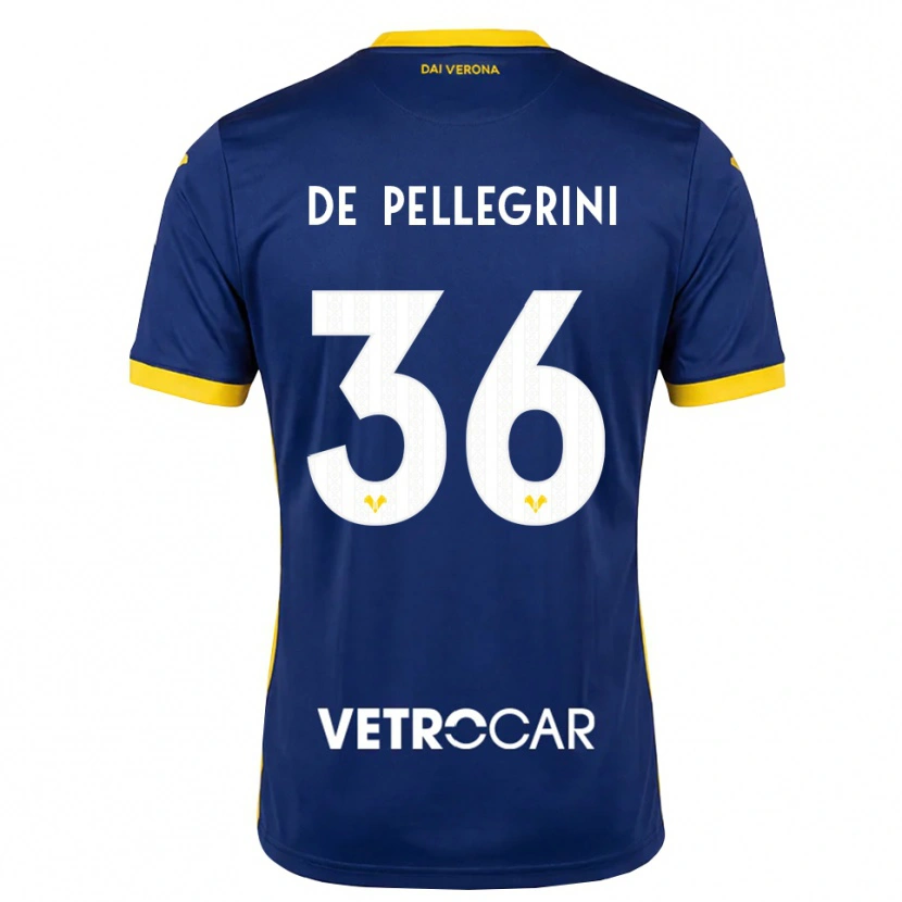 Danxen Kvinder Erika De Pellegrini #36 Kongelig Blå Gul Hvid Hjemmebane Spillertrøjer 2026/27 Trøje T-Shirt