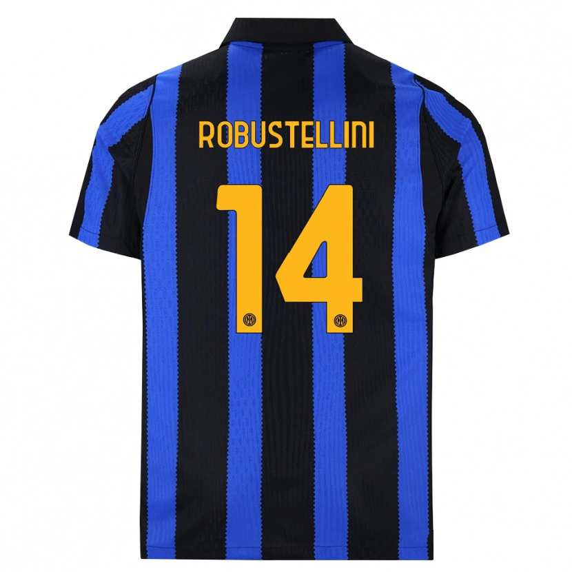 Danxen Kvinder Chiara Robustellini #14 Sort Blå Gul Hjemmebane Spillertrøjer 2026/27 Trøje T-Shirt