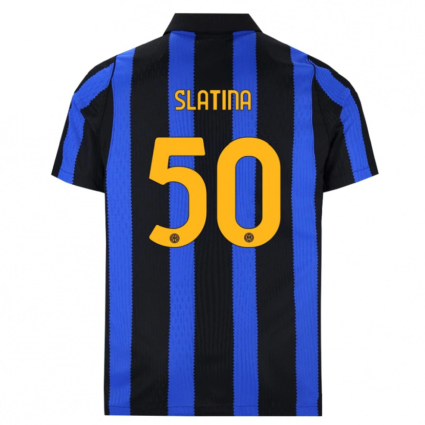 Danxen Kvinder Duje Slatina #50 Sort Blå Gul Hjemmebane Spillertrøjer 2026/27 Trøje T-Shirt