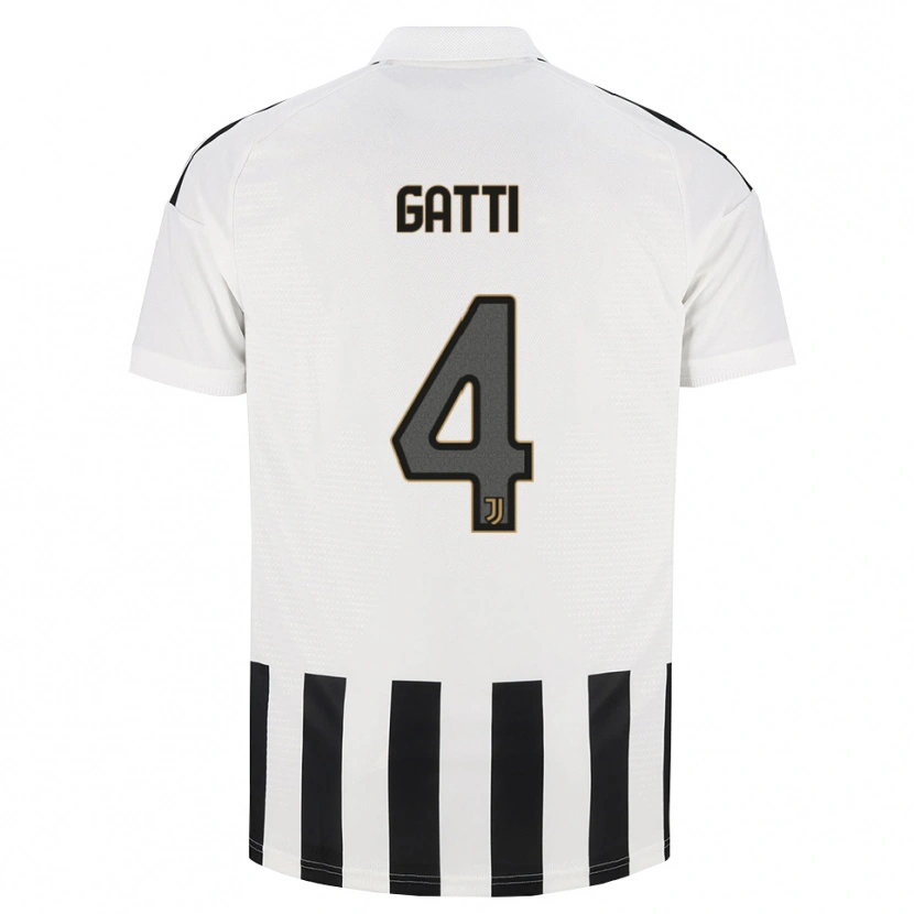 Danxen Kvinder Federico Gatti #4 Sort Hvid Brun Hjemmebane Spillertrøjer 2026/27 Trøje T-Shirt
