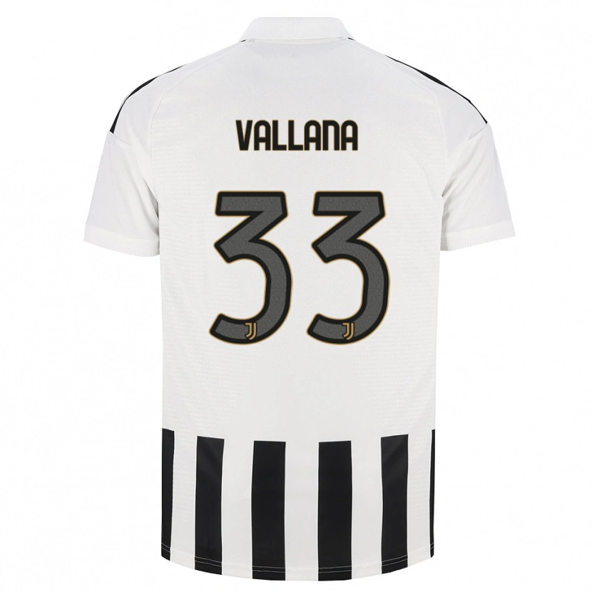 Danxen Kvinder Edoardo Vallana #33 Sort Hvid Brun Hjemmebane Spillertrøjer 2026/27 Trøje T-Shirt