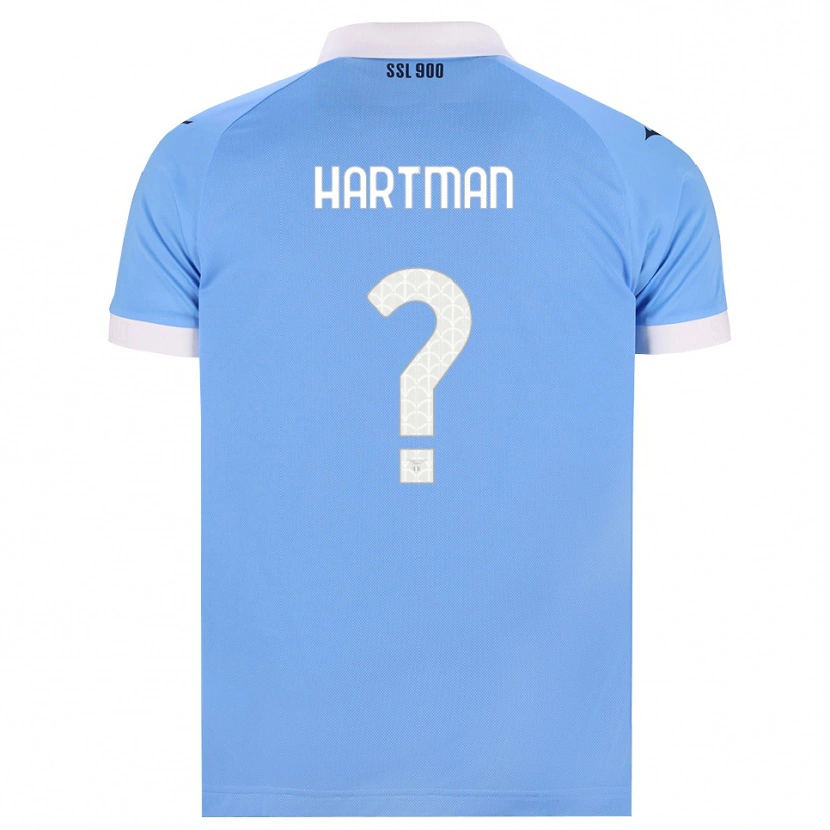 Danxen Kvinder Thomas Hartman #0 Himmelblå Sort Hvid Hjemmebane Spillertrøjer 2026/27 Trøje T-Shirt