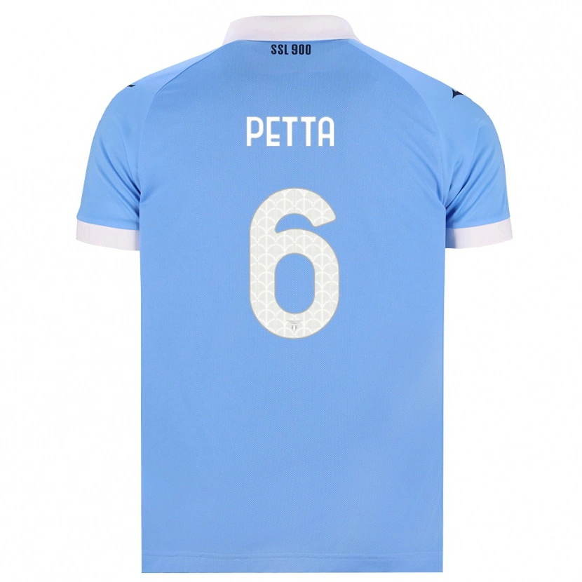 Danxen Kvinder Andrea Petta #6 Himmelblå Sort Hvid Hjemmebane Spillertrøjer 2026/27 Trøje T-Shirt