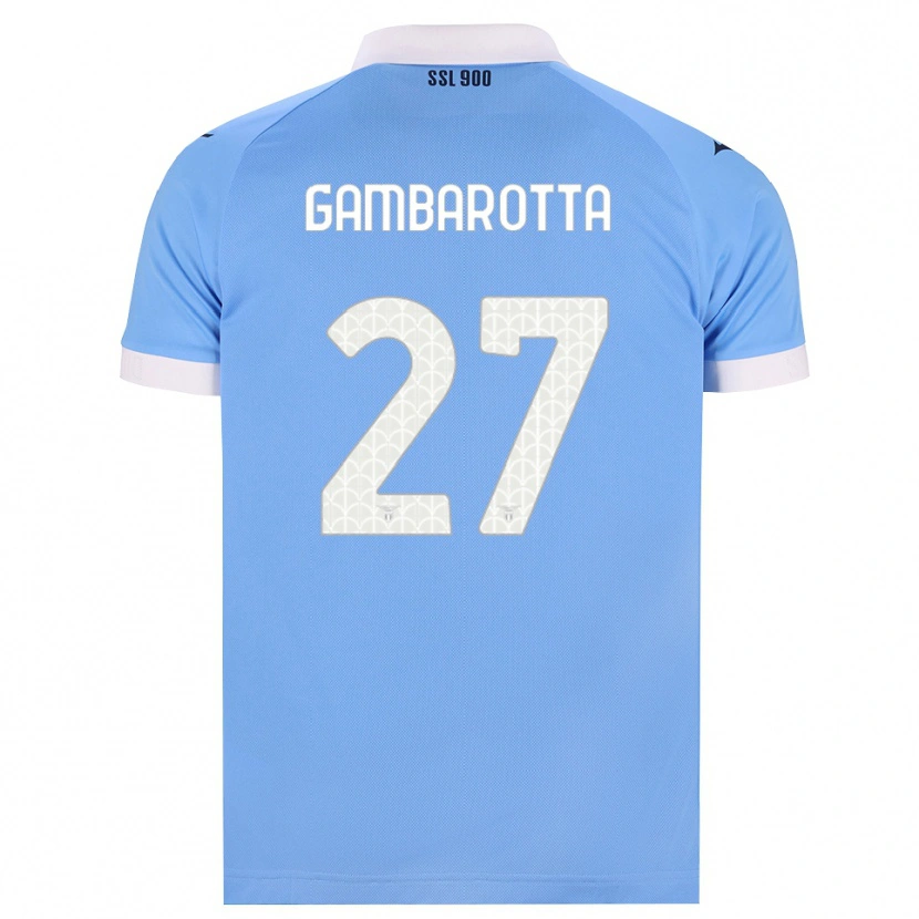 Danxen Kvinder Margot Gambarotta #27 Himmelblå Sort Hvid Hjemmebane Spillertrøjer 2026/27 Trøje T-Shirt