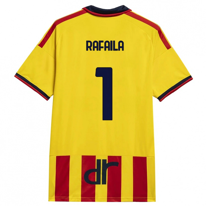 Danxen Kvinder Vlad Răfăilă #1 Gul Rød Hjemmebane Spillertrøjer 2026/27 Trøje T-Shirt